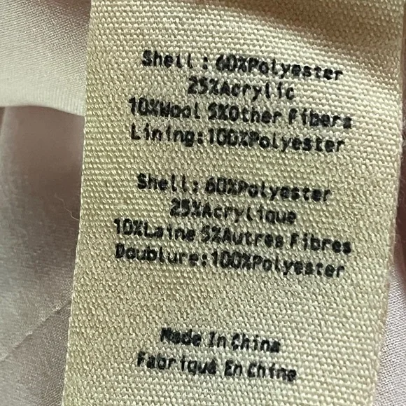 L'Agence Kenzie Pink White Boucle Tweed Blazer Jacket - Picture 12 of 13